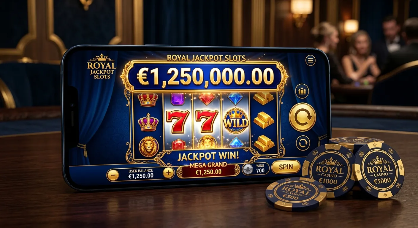 Wizualizacja gier jackpotowych w Rich Royal Casino